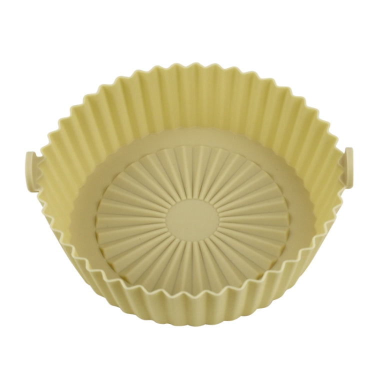 Air Fryer Special High Temperature Oil Absorption Silicone Pad, Colour: Large Mustard Yellow