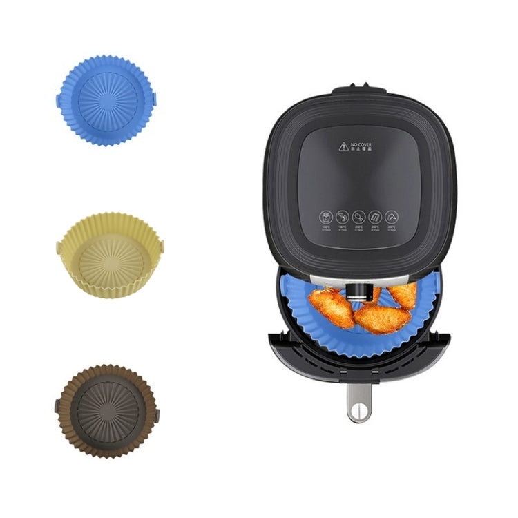 Air Fryer Special High Temperature Oil Absorption Silicone Pad, Colour: Large Mustard Yellow