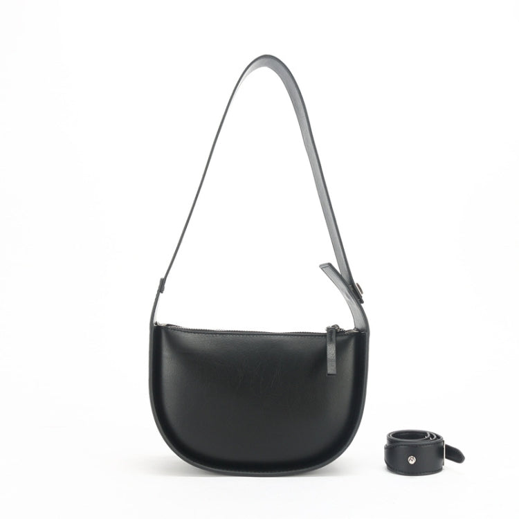 Niche Semi-Circular Saddle Underarm Bag Vintage Simple Shoulder Diagonal Bag