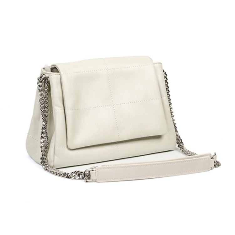 Simple Fashion Small Square Bag Linger Chain Soft Leather Shoulder Bag