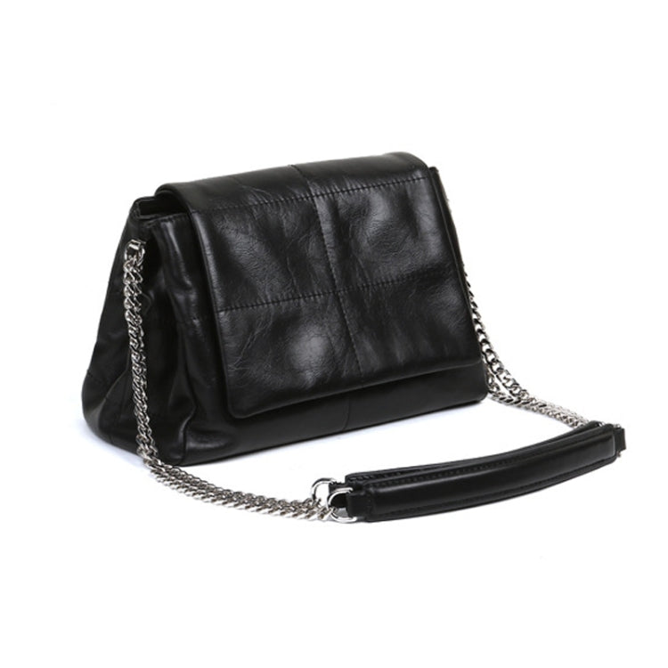 Simple Fashion Small Square Bag Linger Chain Soft Leather Shoulder Bag
