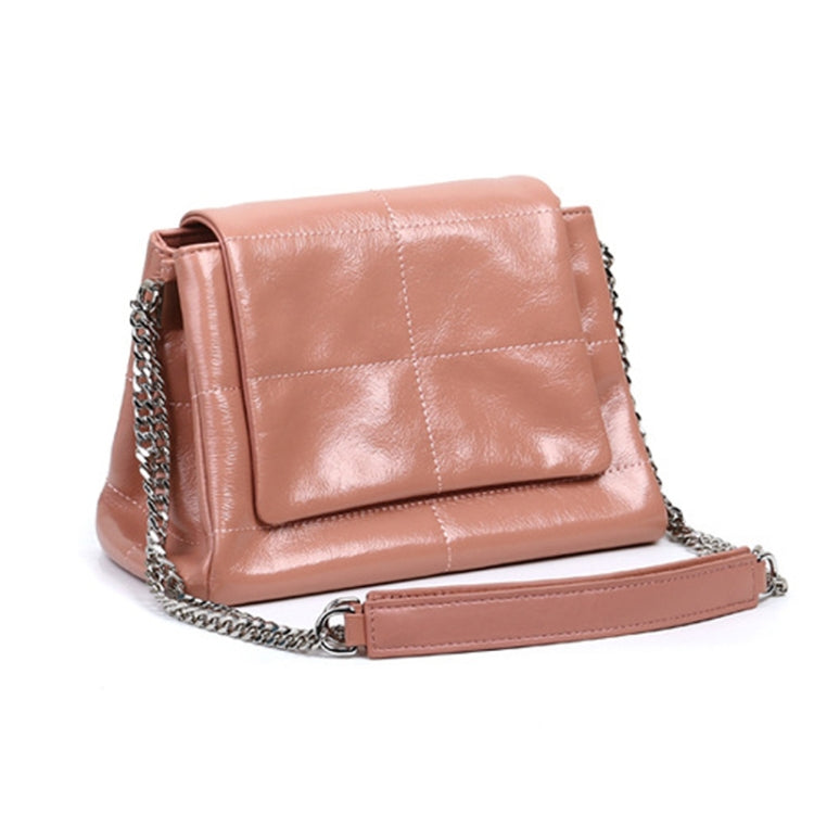 Simple Fashion Small Square Bag Linger Chain Soft Leather Shoulder Bag