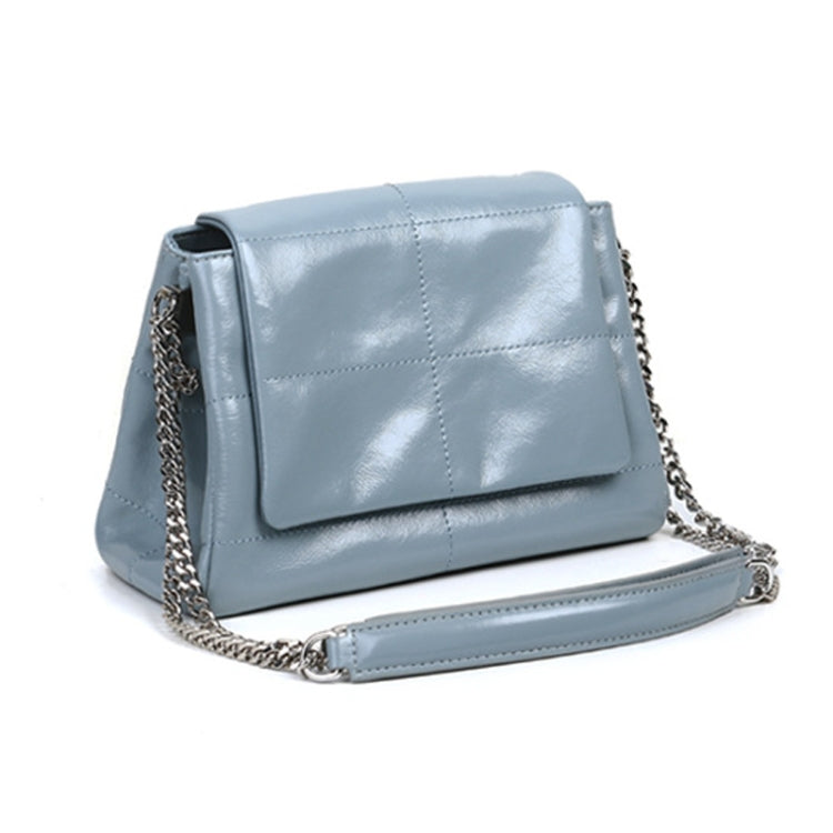 Simple Fashion Small Square Bag Linger Chain Soft Leather Shoulder Bag