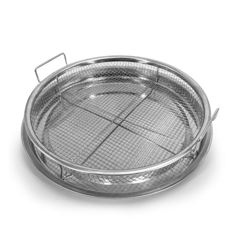 Oven Baking Stainless Steel Baking Pan Drain The Oil Mold, Specification: Round Stainless Steel