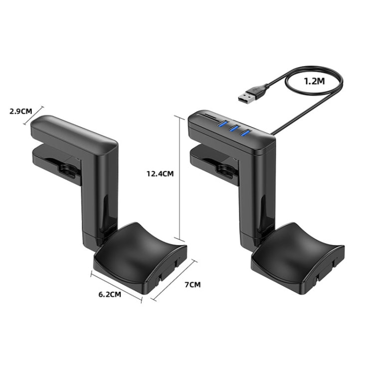 Multifunctional Headphone Clip-type Punch-free Hanger with Type-C