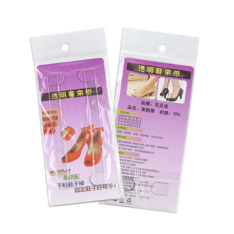 10 Pairs Invisible Transparent High Heels Anti-drop Laces(Transparent)