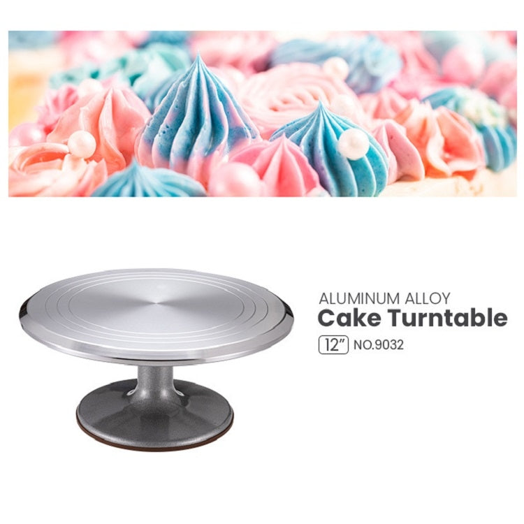 Aluminum Alloy Cake Anti-skid Decoration Turntable(12-inch)
