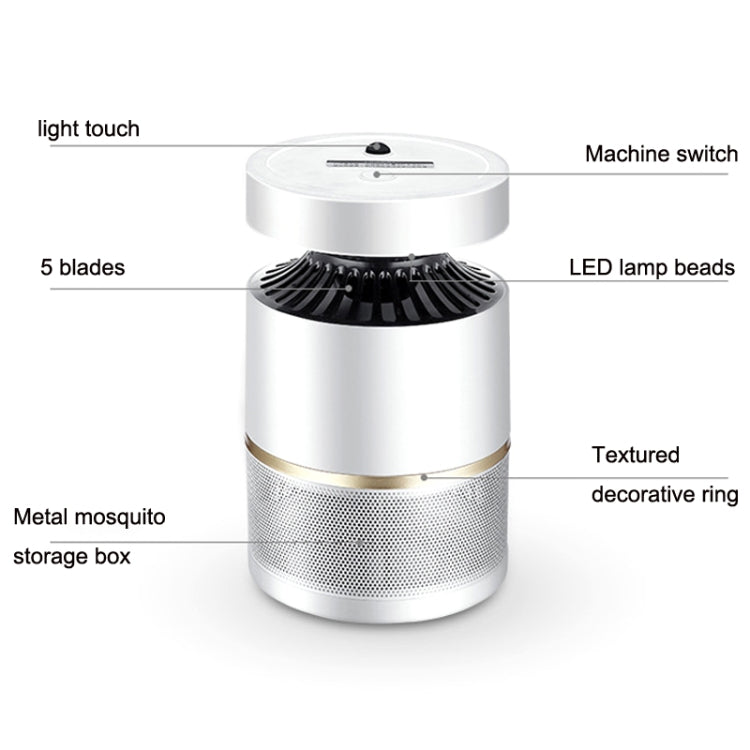 M58 Home USB Mosquito Lamp Intelligent Timing Indoor Optical Control  Mosquito Lamp