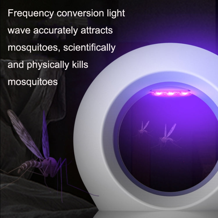 USB Mosquito Household Bedroom LED Mute Insect Lamp(White)