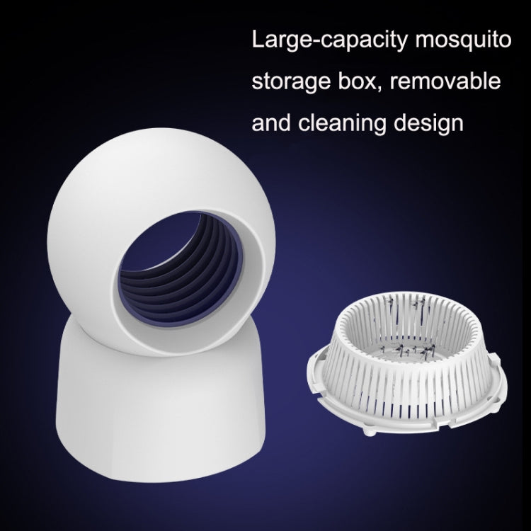 USB Mosquito Household Bedroom LED Mute Insect Lamp(White)