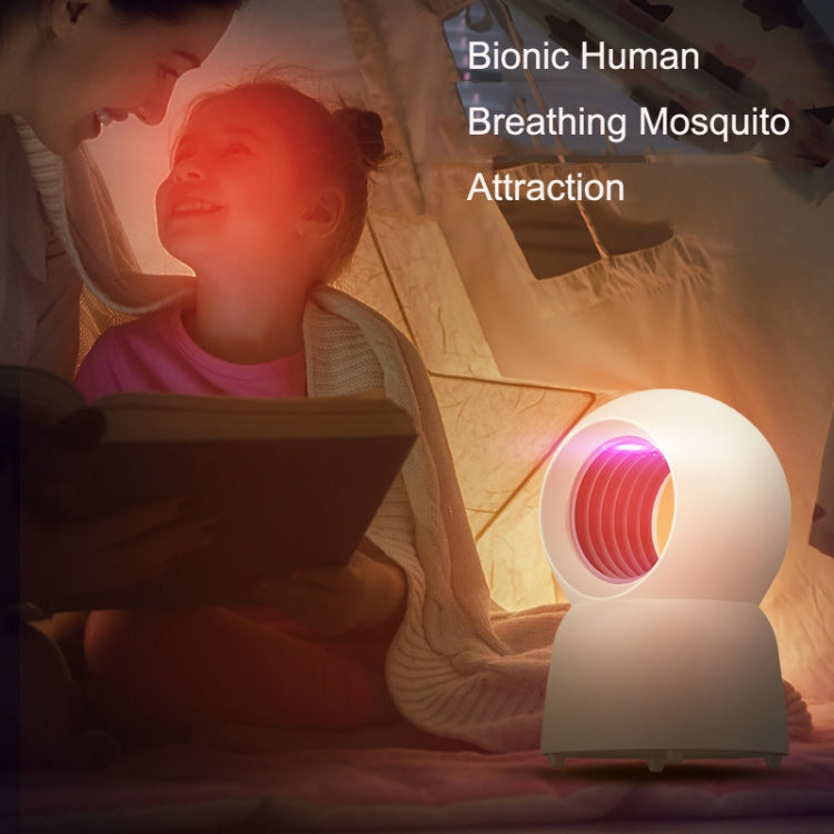 USB Mosquito Household Bedroom LED Mute Insect Lamp(White)
