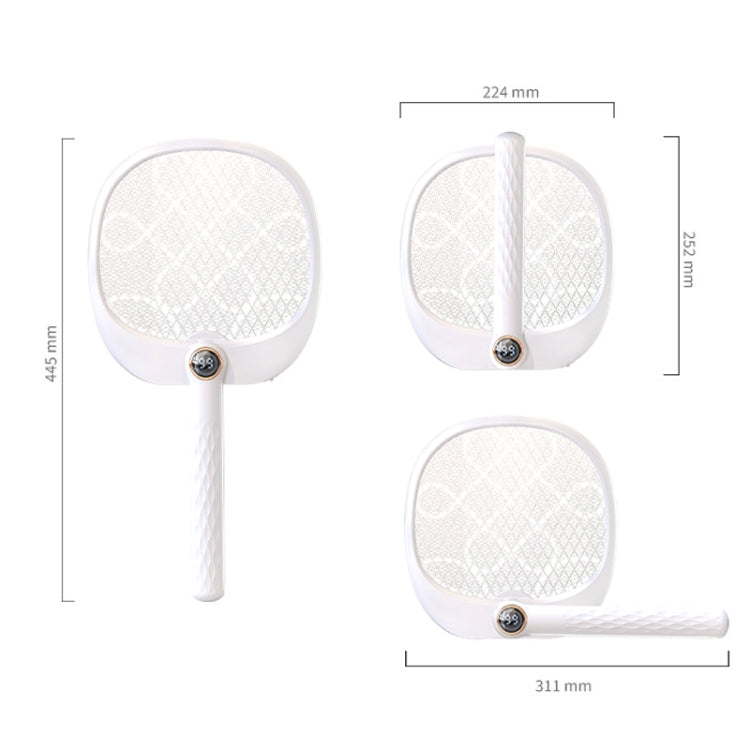 Dp-3 Folding Mosquito Bat Household Shock Physiothery Mosquito Lamp(White)
