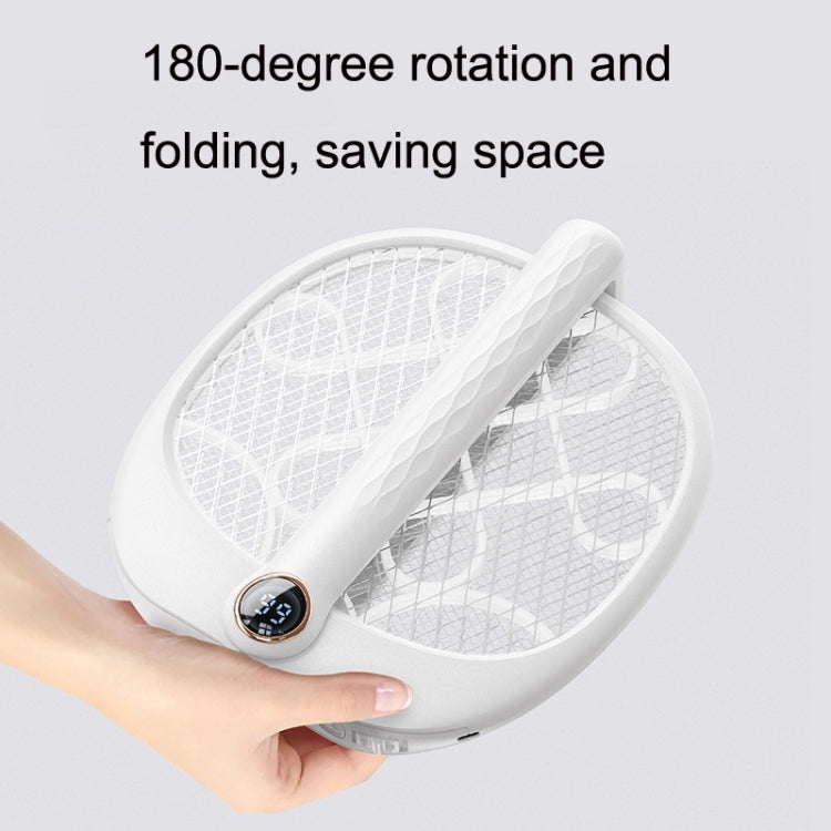 Dp-3 Folding Mosquito Bat Household Shock Physiothery Mosquito Lamp(White)