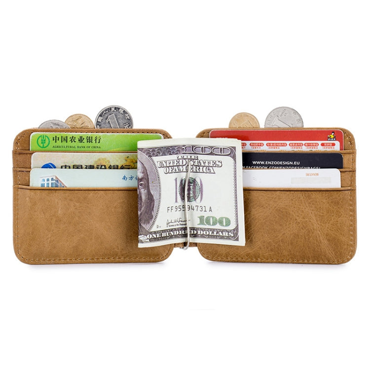 BULL CAPTAIN 18 Card Position First Layer Cowhide Ultra-thin Coin Purse Card Holder