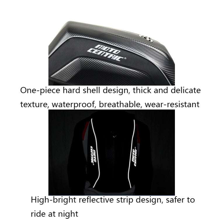MOTOCENTRIC 11-MC-0077 Motorcycle EVA Turtle Shell Shape Riding Backpack