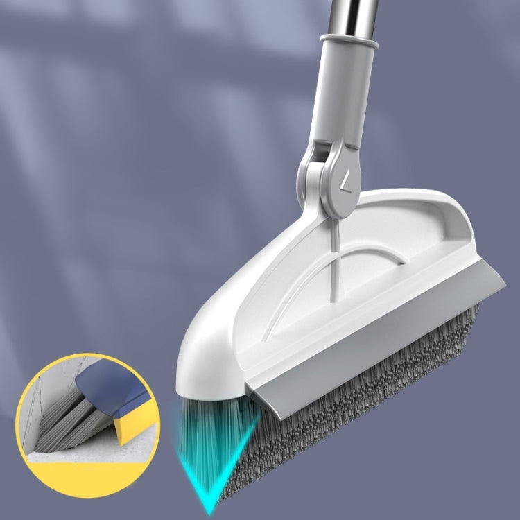 2 PCS  Hard Bristle Crevice  Brush Long Handle Floor Brush Wiper,Style: 2-section Rod
