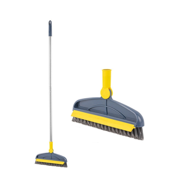 2 PCS  Hard Bristle Crevice  Brush Long Handle Floor Brush Wiper,Style: 2-section Rod