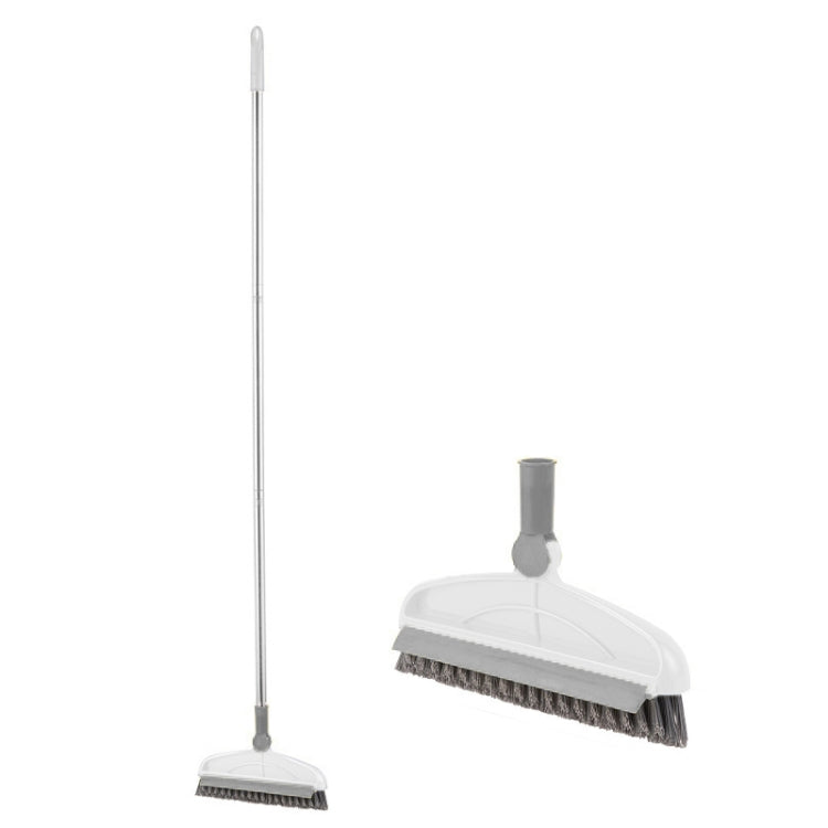 Hard Bristle Crevice  Brush Long Handle Floor Brush Wiper,Style: 3-section Rod