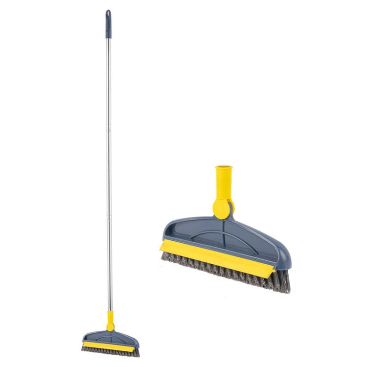 Hard Bristle Crevice  Brush Long Handle Floor Brush Wiper,Style: 3-section Rod