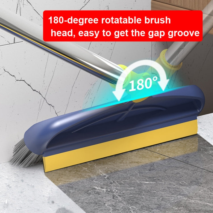 Hard Bristle Crevice  Brush Long Handle Floor Brush Wiper,Style: 3-section Rod