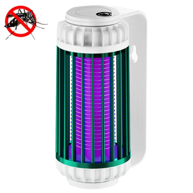 USB Mosquito Killer Lamp Home Outdoor Dormitory Silent Mosquito Killer, Style: Charging Version(Ink Green)