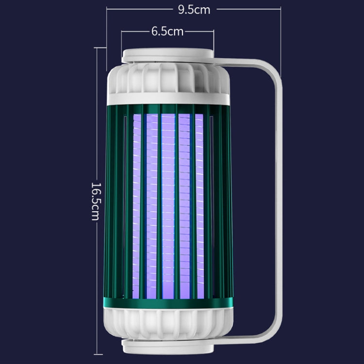 USB Mosquito Killer Lamp Home Outdoor Dormitory Silent Mosquito Killer, Style: Charging Version(Ink Green)