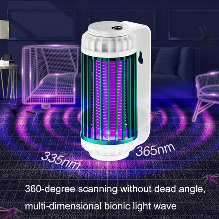 USB Mosquito Killer Lamp Home Outdoor Dormitory Silent Mosquito Killer, Style: Charging Version(Ink Green)