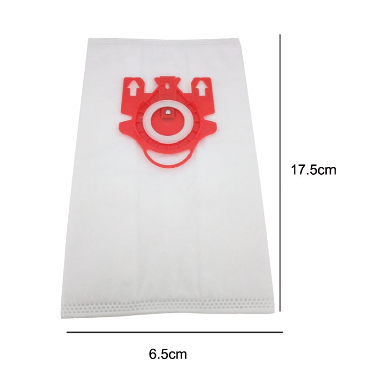 4 PCS Double Layer non-woven Dust Bag For Miele FJM Series Vacuum Cleaner Accessories(Red)