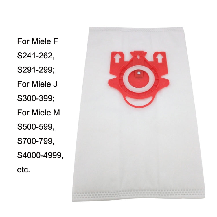 4 PCS Double Layer non-woven Dust Bag For Miele FJM Series Vacuum Cleaner Accessories(Red)