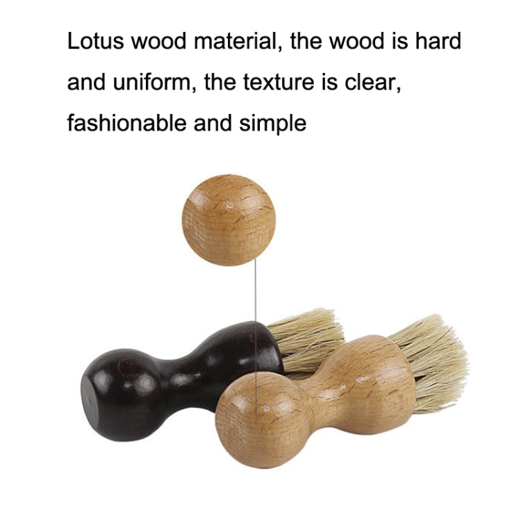 5 Pairs Hutcar Gourd Beech Pig Brush Oil Polished To Gray Multi-Function Brush