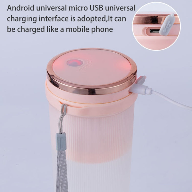 Home Small USB Juicer Portable Mini Handheld Juice Cup(Blue)