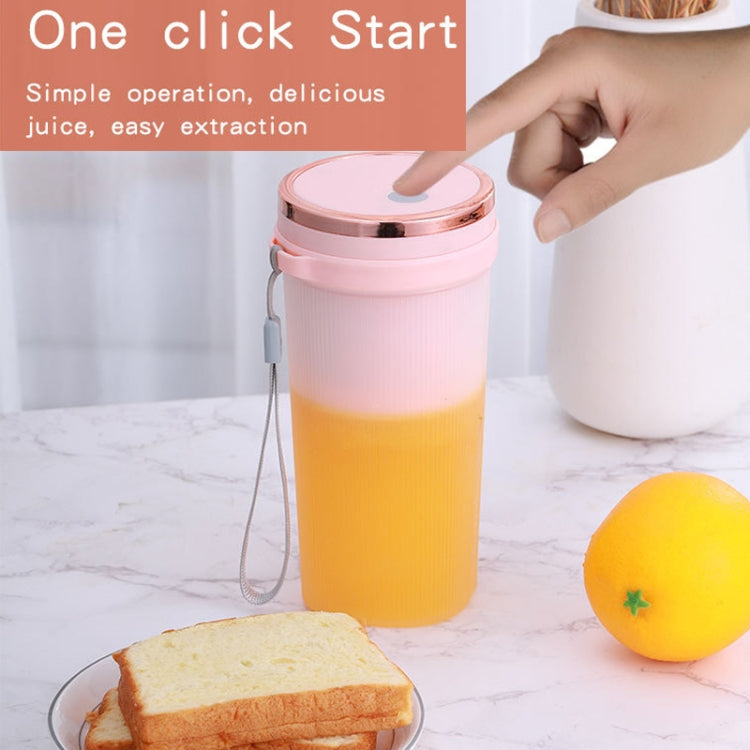 Home Small USB Juicer Portable Mini Handheld Juice Cup(Blue)