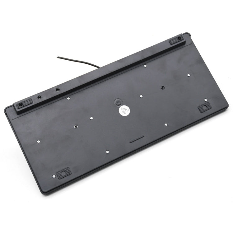 K1000 87 Keys Thin Wire Small Keyboard Multimedia Mini Keyboard