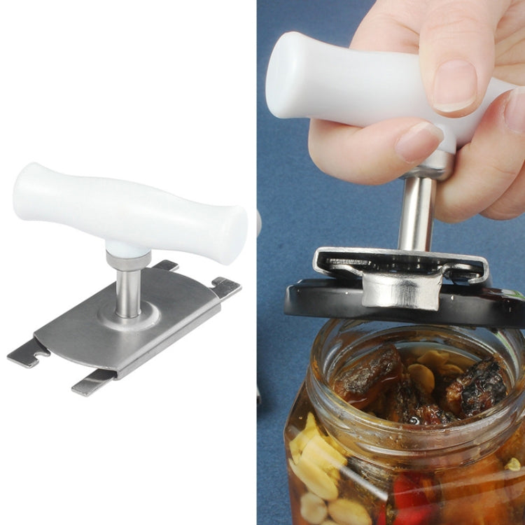 2 PCS Saving Rotary Open Canister Multi-Purpose Stainless Steel Bottle Opener