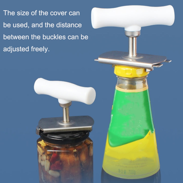 2 PCS Saving Rotary Open Canister Multi-Purpose Stainless Steel Bottle Opener