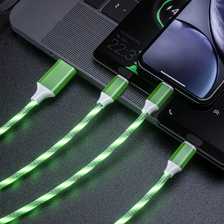 8 Pin+Type-C+Micro USB Phone Streamer Three-Head Charging Line, Model: 3 In 1 1.2m