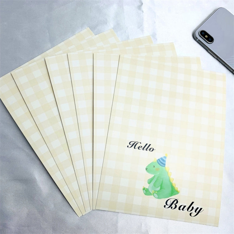 5 Sets Cartoon Animal Baby Shower Invitation Greeting Card(6 PCS/Set Including Envelopes)