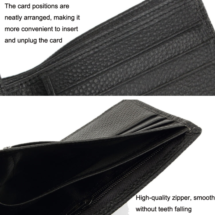 965004 RFID Anti-theft First Layer Cowhide Coin Purse Men Wallet