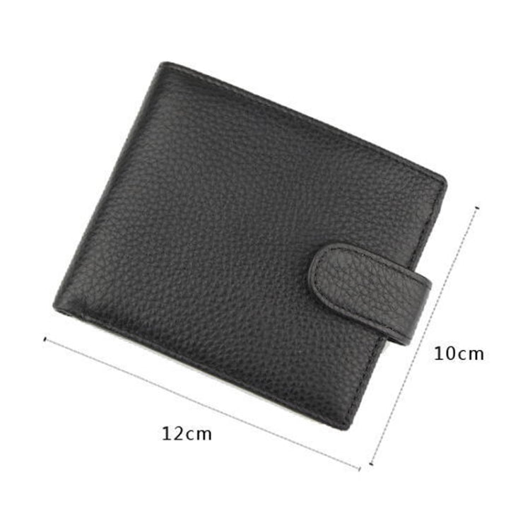 K-8020 RFID Anti-Theft Men Leather Wallet Cow Skin Purse Card Package