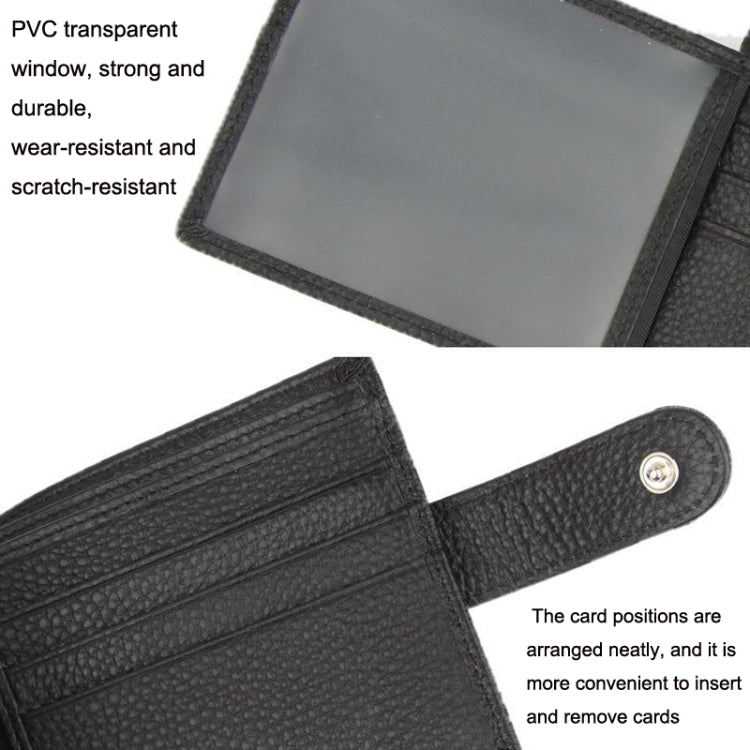 K-8020 RFID Anti-Theft Men Leather Wallet Cow Skin Purse Card Package