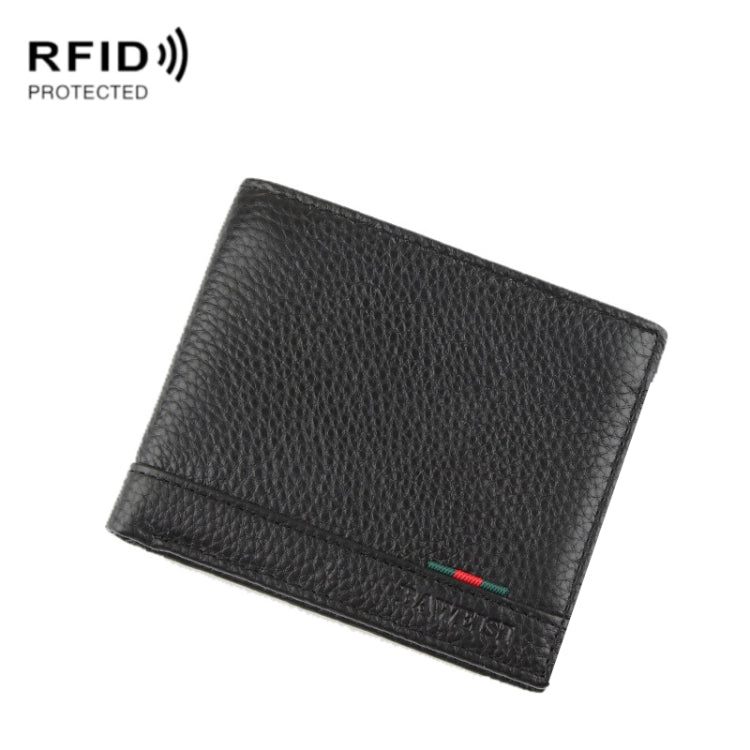 Baweisi A-6513-1 Men Casual Short RFID Wallet Multifunctional Card Holder