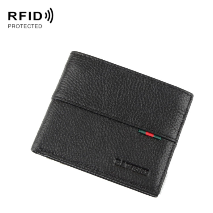 Baweisi A-6557-1 Men Casual Short RFID Wallet Multifunctional Card Holder