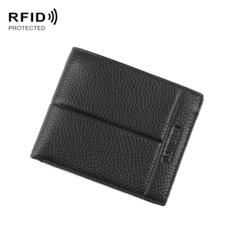 Baweisi A-65104-1 Men Casual Short RFID Wallet Multifunctional Card Holder