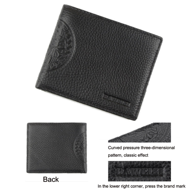 Baweisi A-6559-1 Men Casual Short RFID Wallet Multifunctional Card Holder