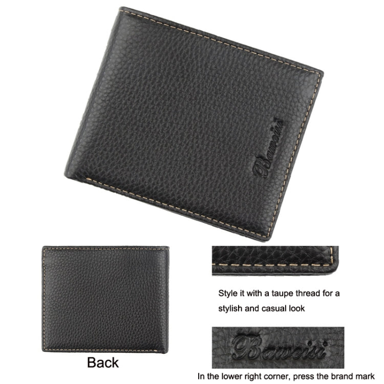 Baweisi A-6556-1 Men Casual Short RFID Wallet Multifunctional Card Holder