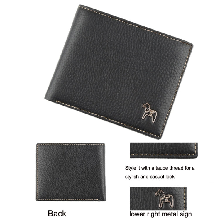 Baweisi A-6511-1 Men Casual Short RFID Wallet Multifunctional Card Holder