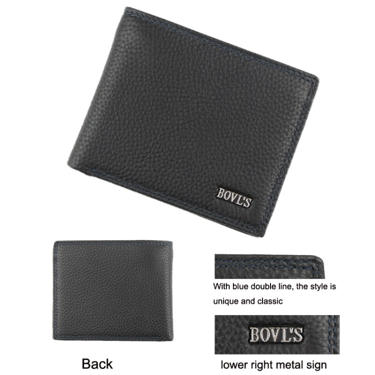 Baweisi A-65102-1 Men Casual Short RFID Wallet Multifunctional Card Holder