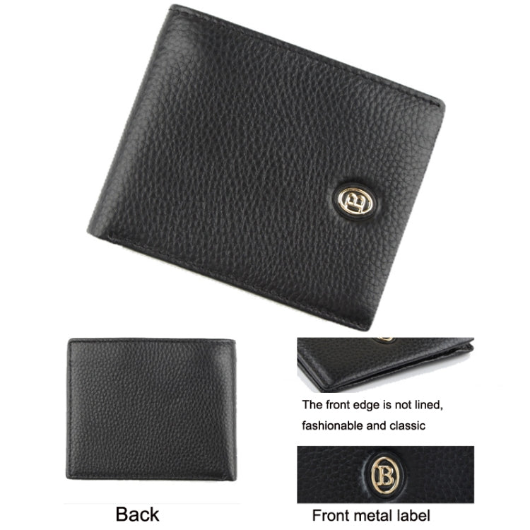 Baweisi A-6525-1 Men Casual Short RFID Wallet Multifunctional Card Holder