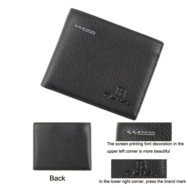Baweisi A-65105-1 Men Casual Short RFID Wallet Multifunctional Card Holder