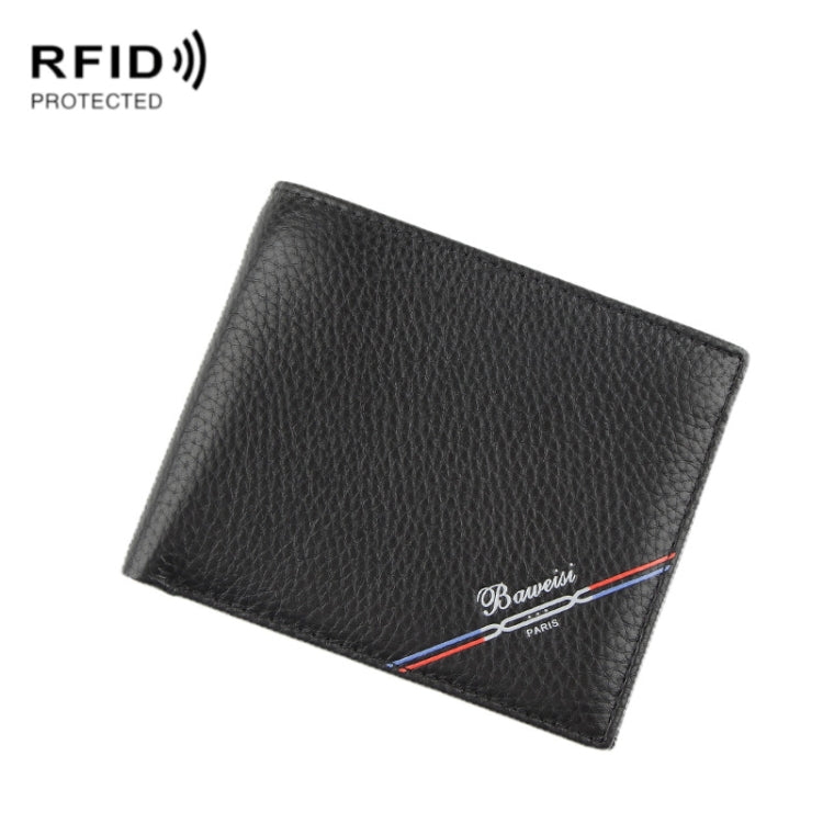 Baweisi A-65106-1 Men Casual Short RFID Wallet Multifunctional Card Holder